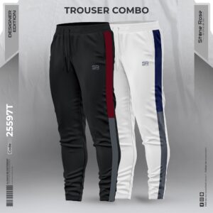 2 Pcs Premium China Sweat Fabric Trouser Combo Pack-25597T